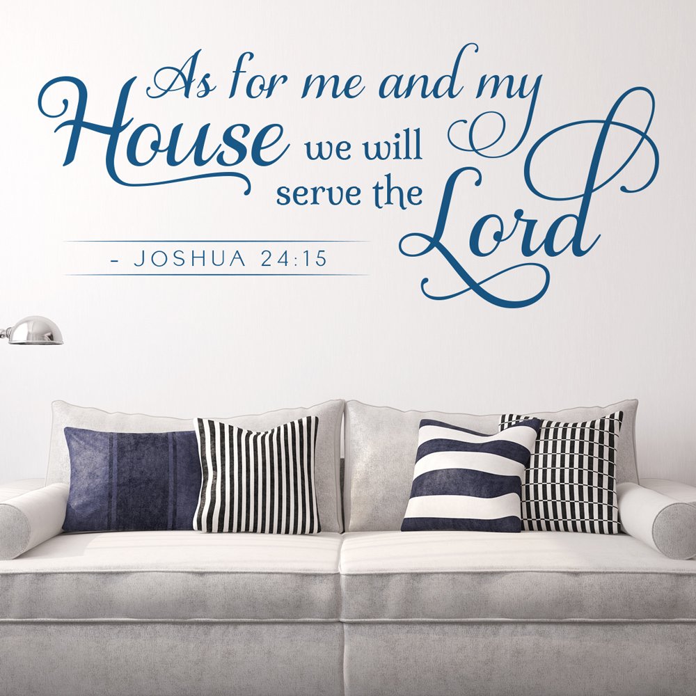 As For Me and My House Bible Wall Art Sticker image 0