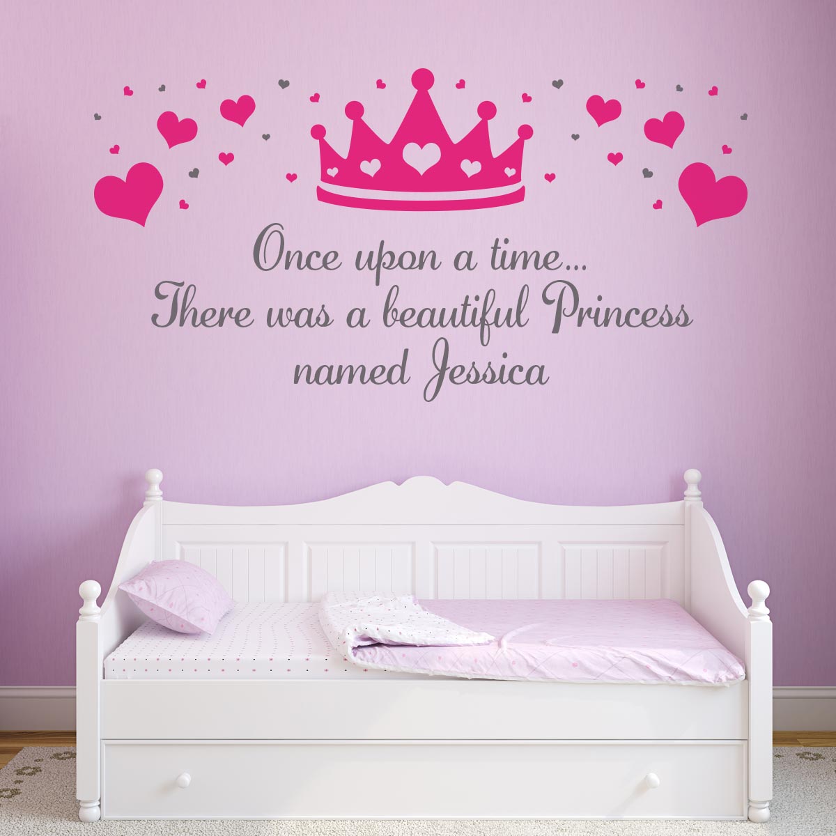 Princess Wall Sticker Personalised Princess Crown image 2