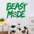 Beast Mode Wall Art Sticker - Football Training Gym Decal image 0