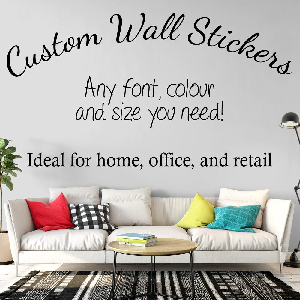 Personalised Wall Sticker Custom Text image 0