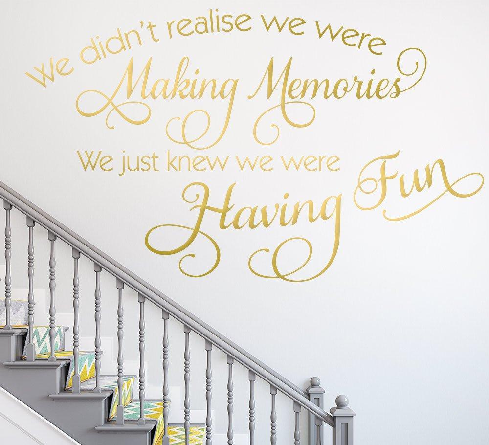We didn't realise we were making memories Wall Sticker image 2