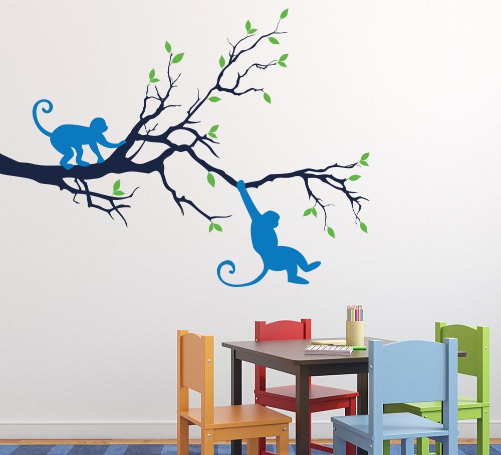 Monkey In The Tree Wall Art Sticker image 1