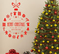 Christmas Bauble with Greetings Wall Art Sticker image 0