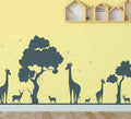 Africa Giraffes Scene Wall Art Sticker image 0