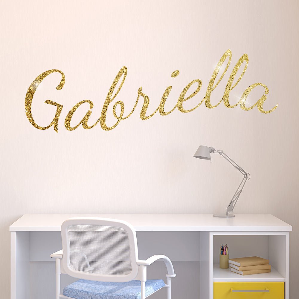 Personalised Glitter Wall Stickers - Any name or word image 0