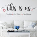 This is us Wall Sticker Personalised Home Quote image 0