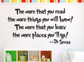 Dr Seuss Wall Sticker More that you read image 0