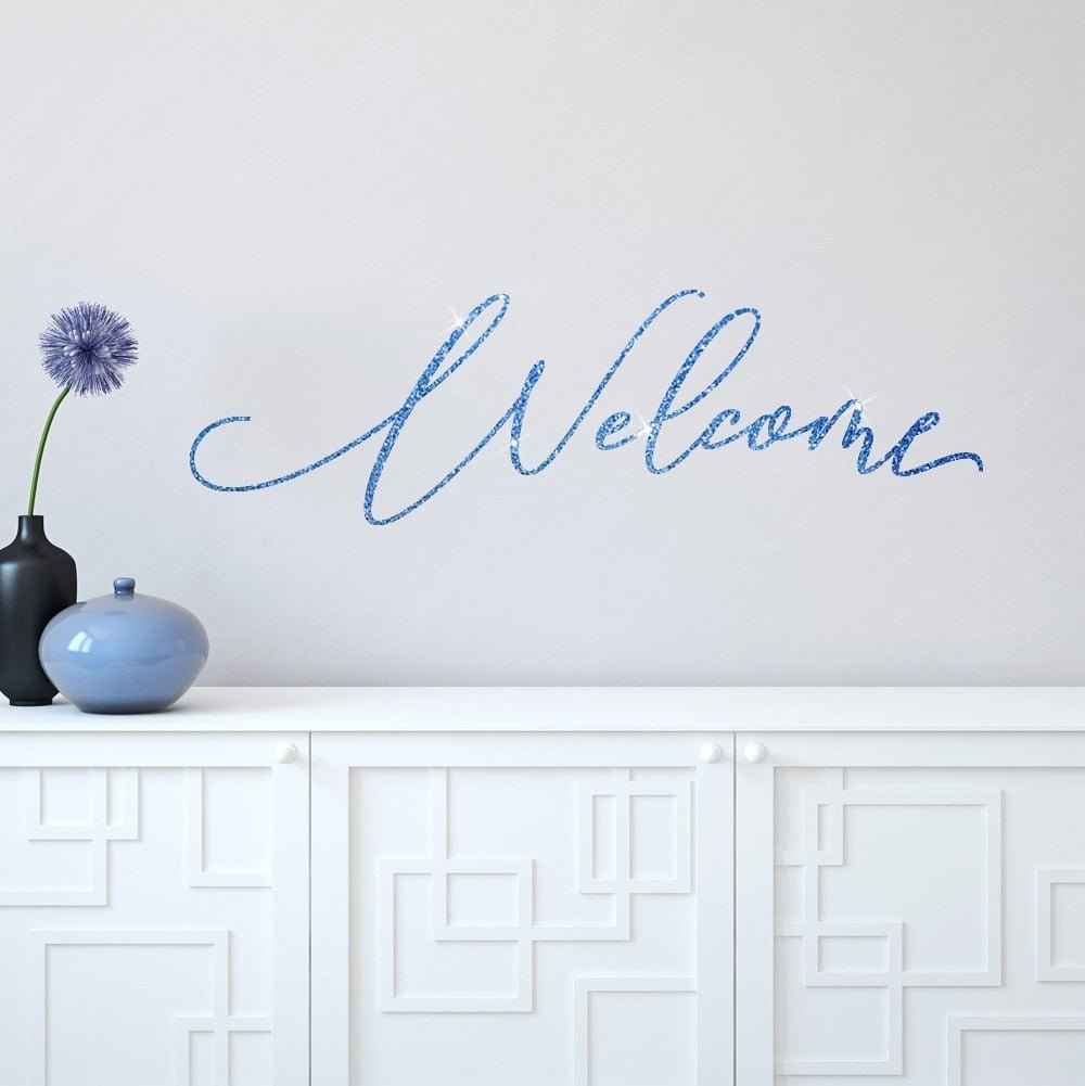 Personalised Glitter Wall Stickers - Any name or word image 1