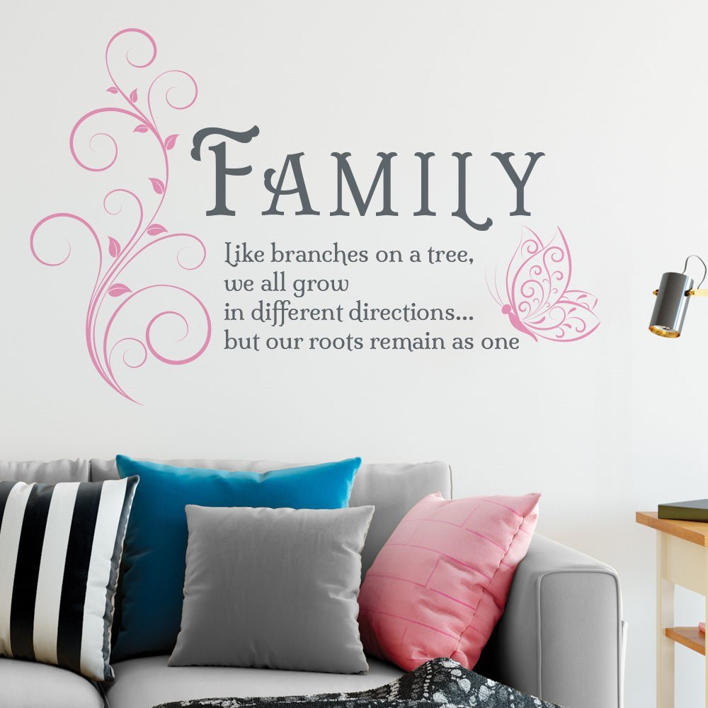 Family Wall Sticker - Roots Remain As One image 1