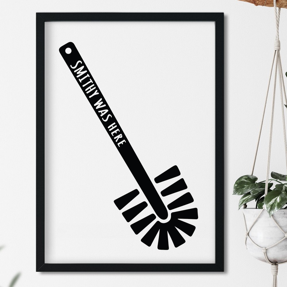 Gavin and Stacey Print – Smithy Was Here Toilet Brush image 0