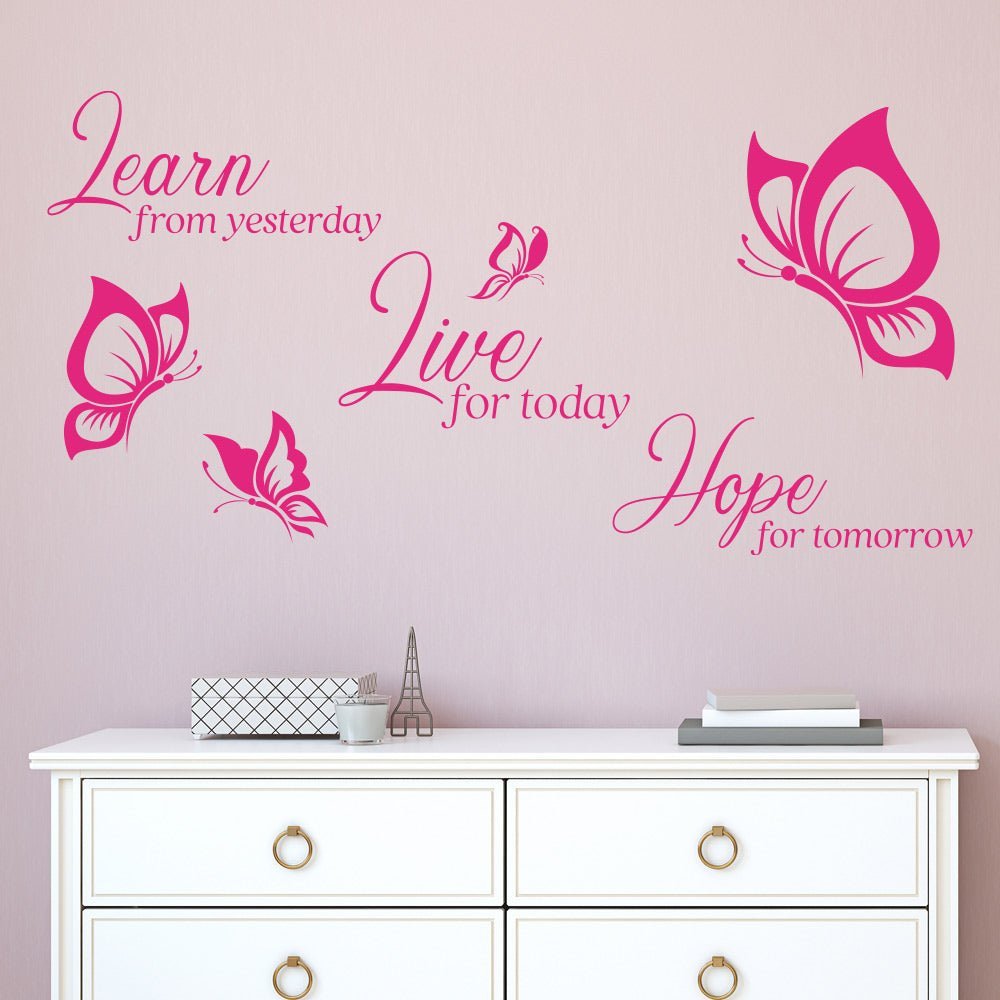 Learn Live Hope Quote Wall Sticker Decal Art image 2