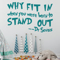 Dr Seuss Wall Sticker Why Fit In image 0