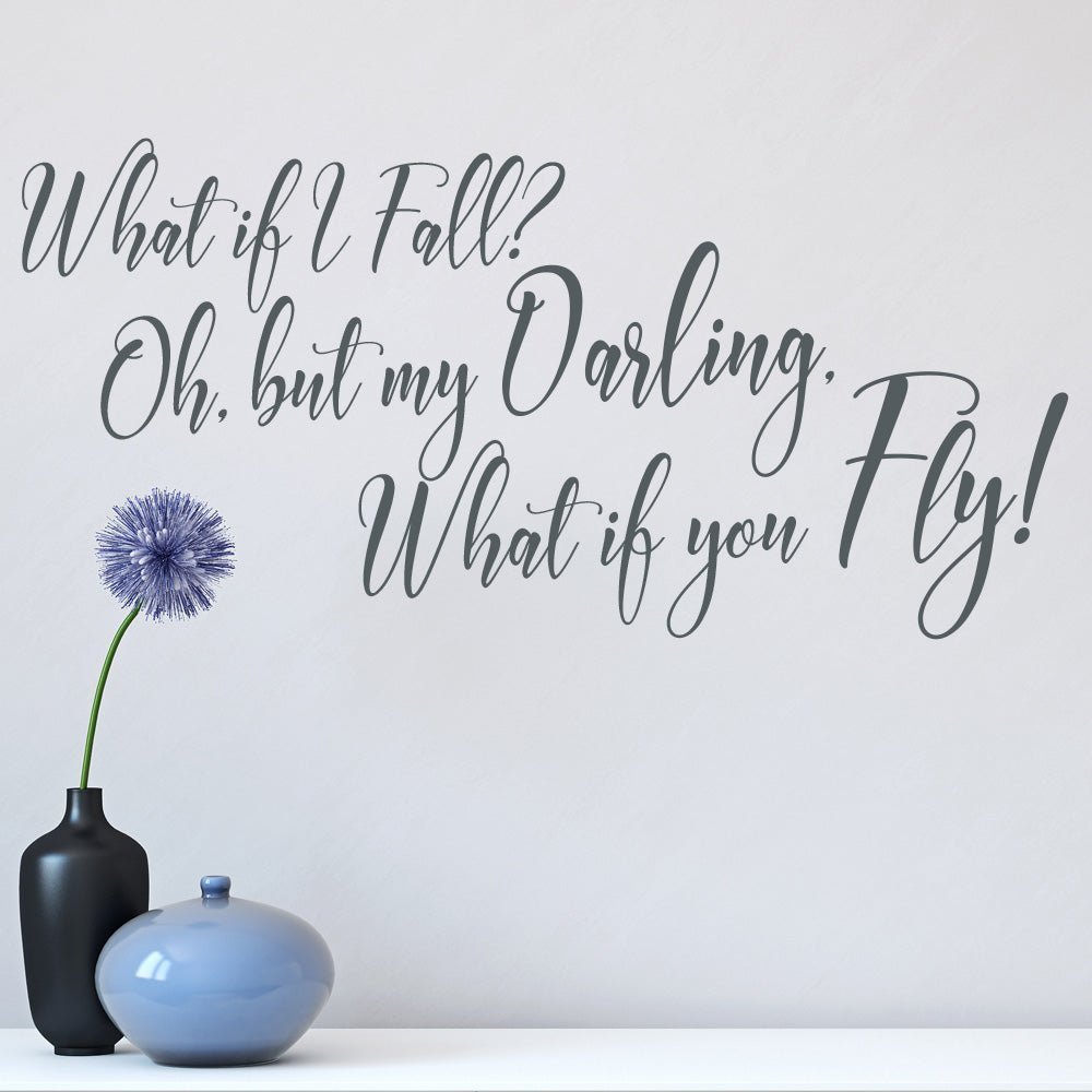 What If I fall Wall Sticker - But what if you fly image 0