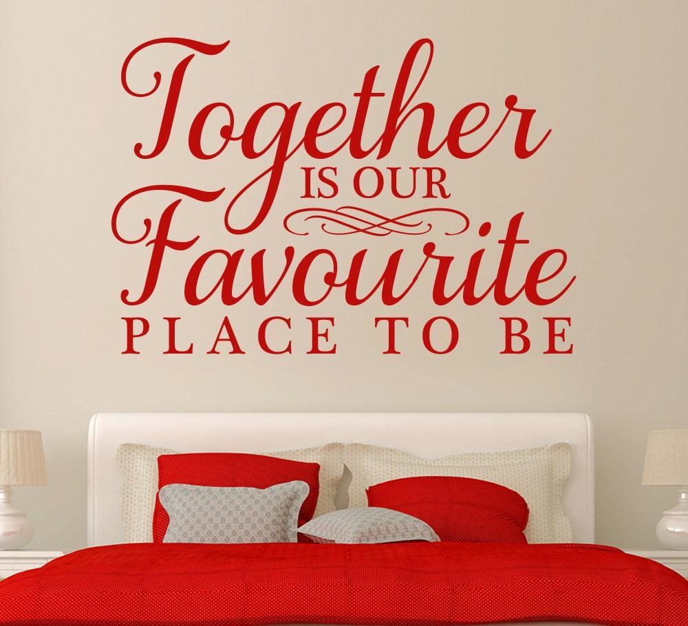 Together is our favourite place to be wall sticker image 2
