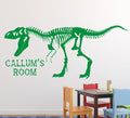 Dinosaur Wall Sticker - Personalised T-Rex Skeleton Decal image 0
