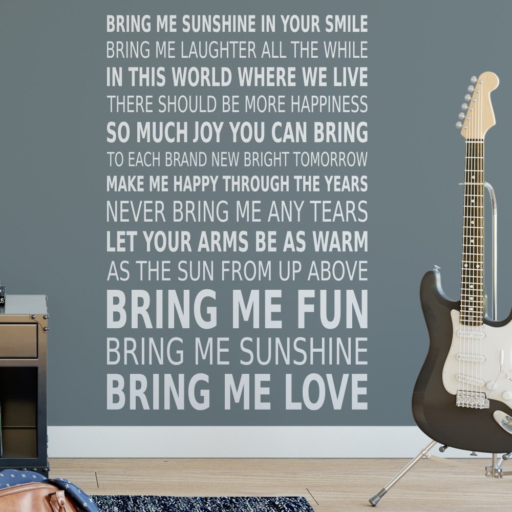 Bring Me Sunshine Wall Art Sticker image 0