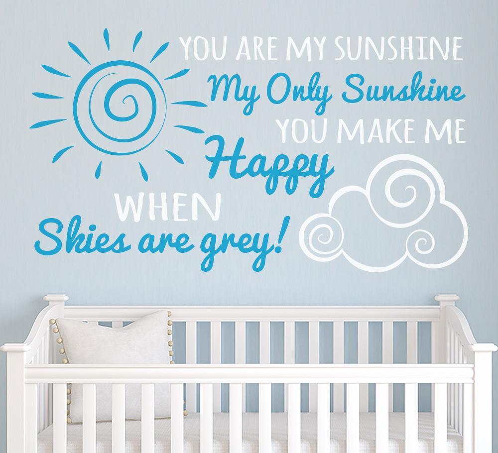 You are my sunshine Wall Art Sticker image 1