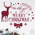 Christmas Window  Wall Sticker We wish you a merry Christmas image 0