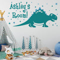 Personalised Dinosaur Sparkly Wall Sticker image 0