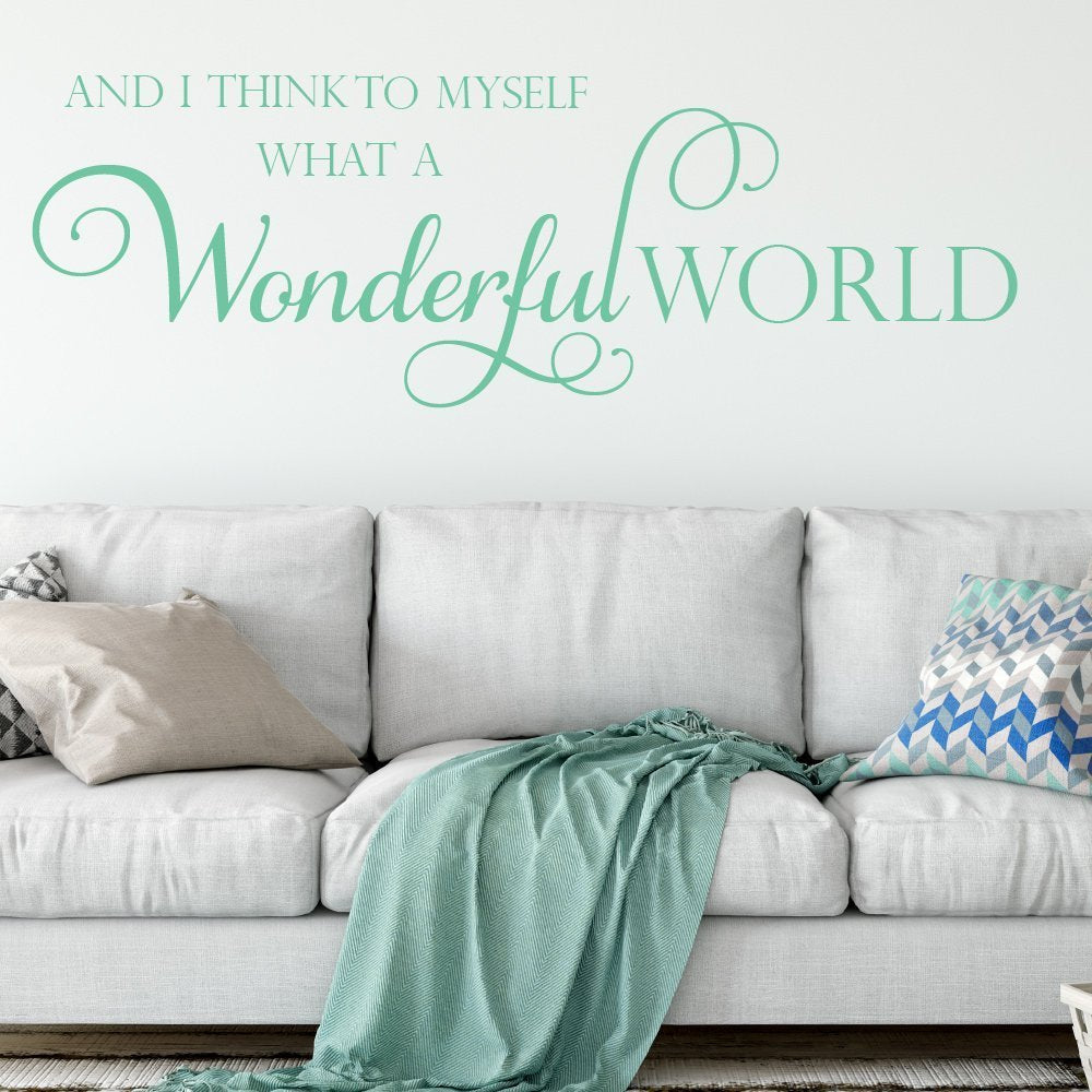 What A Wonderful World Wall Art Sticker image 1
