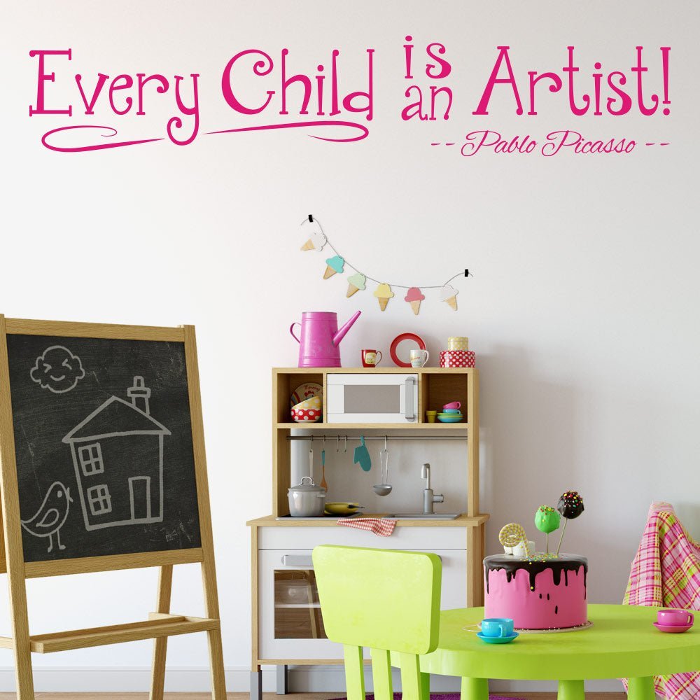 Every Child Is An Artist Wall Art Sticker image 1