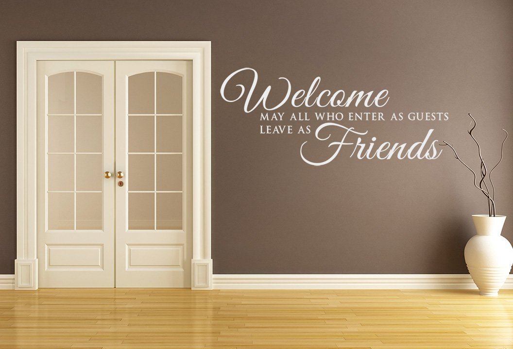 Guests Welcome Friends Wall Art Sticker image 1