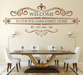 Family Welcome Est Wall Art Sticker image 0