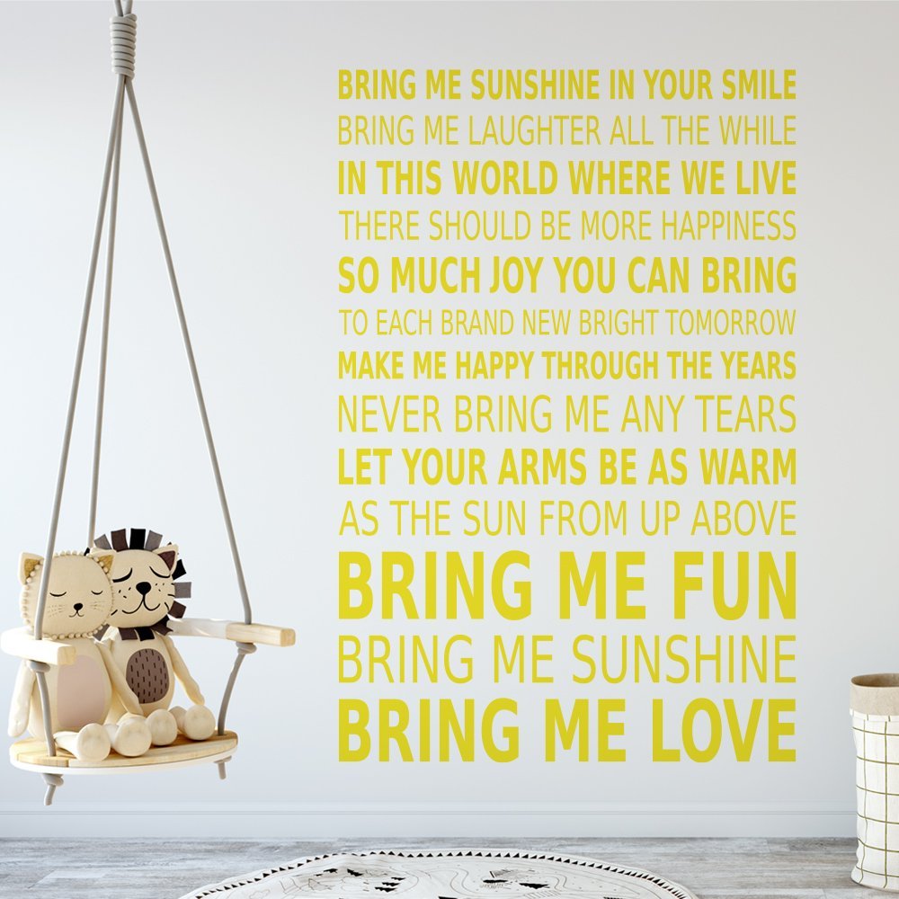 Bring Me Sunshine Wall Art Sticker image 2