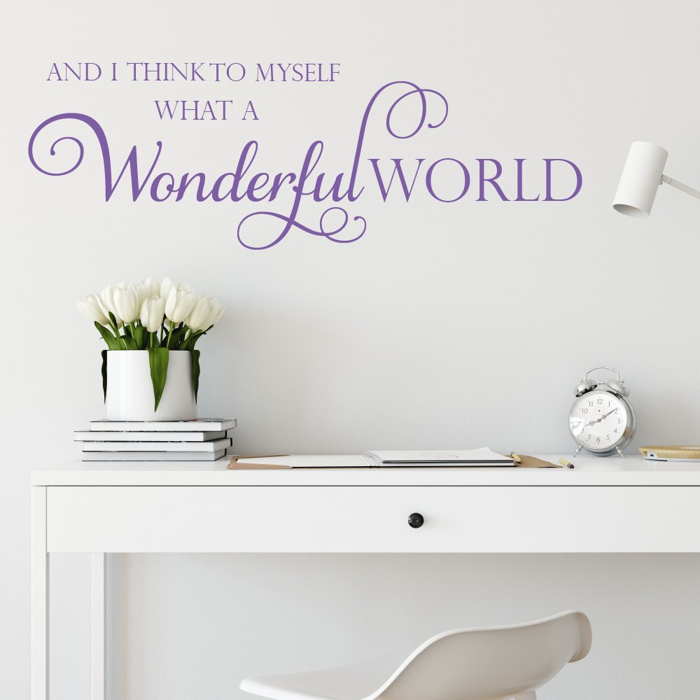What A Wonderful World Wall Art Sticker image 0