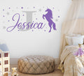 Personalised Unicorn Monogram Wall Sticker image 0