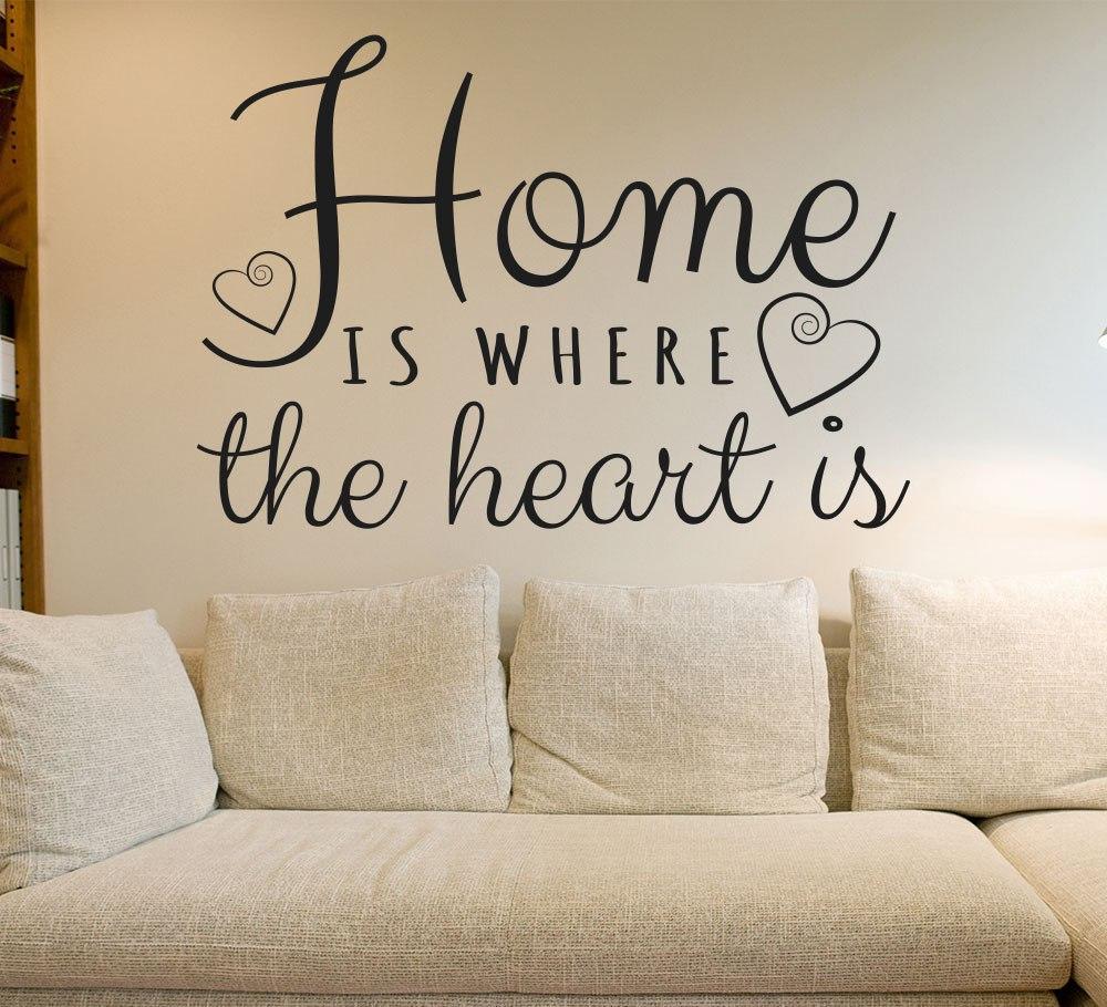 Home is where the heart is wall sticker image 0