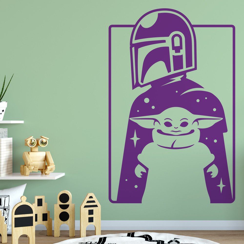 Mandalorian Wall Sticker - Star Wars Personalised Sign image 1