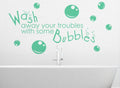 Wash Away Bathroom Wall Art Sticker image 0