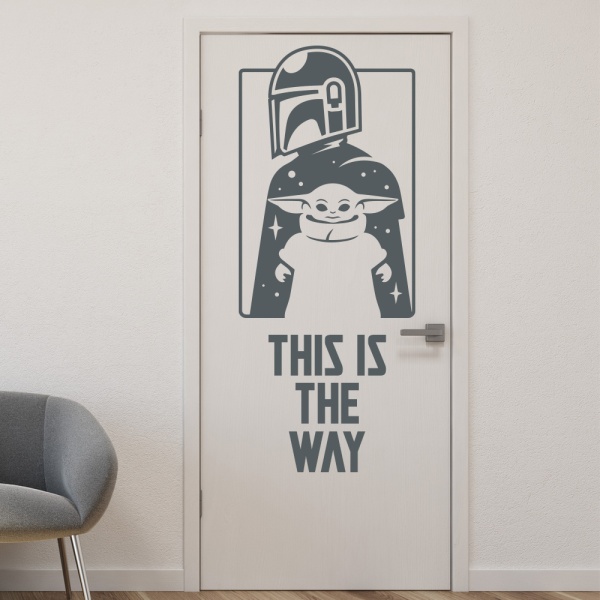 Mandalorian Wall Sticker - Star Wars Personalised Sign