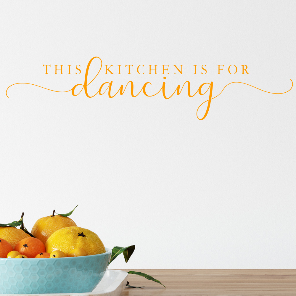 Kitchen is for Dancing Wall Sticker