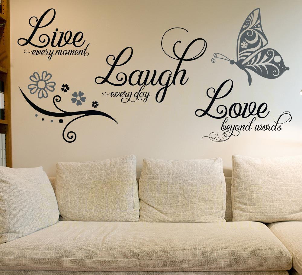 Live Laugh Love Wall Art Sticker