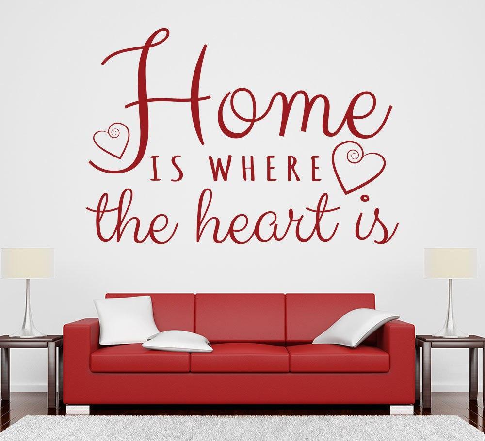 Home is where the heart is wall sticker